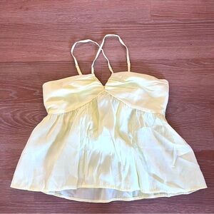 Arizona Jean co light green babydoll tank top NWT